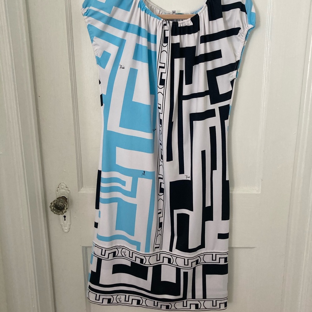 Emilio Pucci Blue & White Dress